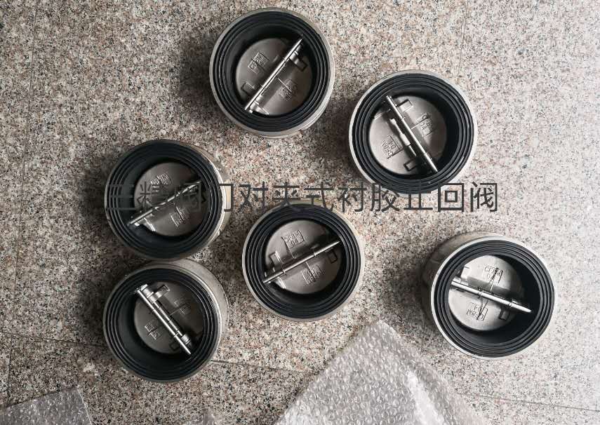 對夾式襯膠止回閥